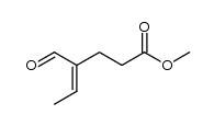 methyl 4-formylhex-4-enoate Structure