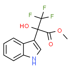 Methyl 3,3,3-trifluoro-2-hydroxy-2-(1H-indol-3-yl)propanoate Structure