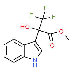 Methyl 3,3,3-trifluoro-2-hydroxy-2-(1H-indol-3-yl)propanoate structure