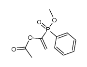 (1-acetoxy-vinyl)-phenyl-phosphinic acid methyl ester Structure