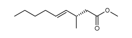 (S,E)-methyl 3-methylnon-4-enoate结构式