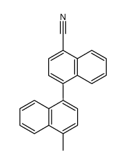 4-Cyano-4'-methyl-1,1'-dinaphthyl Structure