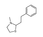 3-methyl-2-phenethylthiazolidine结构式