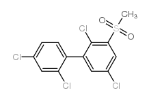 3-Methylsulfonyl-2,2',4',5-tetrachlorobiphenyl structure
