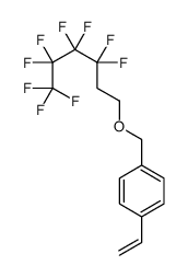 1-ethenyl-4-(3,3,4,4,5,5,6,6,6-nonafluorohexoxymethyl)benzene Structure