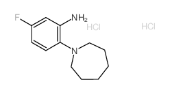 2-Azepan-1-yl-5-fluoro-phenylamine dihydrochloride Structure