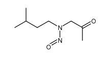 N-nitrosoisoamyl-N-2-oxopropylamine结构式