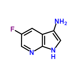 3-Amino-5-fluoro-7-azaindole结构式