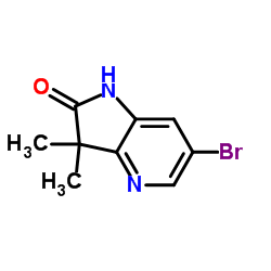 6-Bromo-3,3-dimethyl-1H,2H,3H-pyrrolo[3,2-b]pyridin-2-one structure