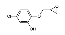 5-chloro-2-(oxiran-2-ylmethoxy)phenol结构式