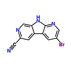 3-Bromo-1H-pyrido[4',3':4,5]pyrrolo[2,3-b]pyridine-6-carbonitrile结构式