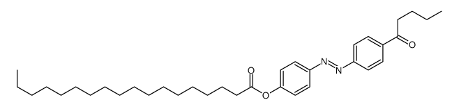 [4-[(4-pentanoylphenyl)diazenyl]phenyl] octadecanoate Structure