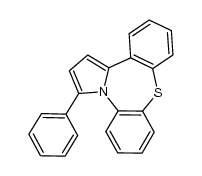 1-phenyldibenzo[b,f]pyrrolo[1,2-d]1,4-thiazepine Structure