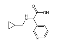 [(cyclopropylmethyl)amino](pyridin-3-yl)acetic acid Structure