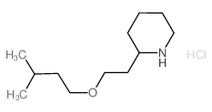 2-[2-(Isopentyloxy)ethyl]piperidine hydrochloride结构式