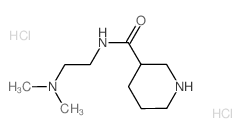 N-[2-(Dimethylamino)ethyl]-3-piperidinecarboxamide dihydrochloride Structure