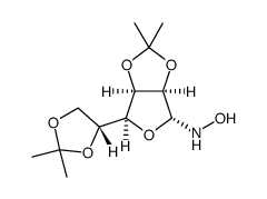 N-Hydroxy-2,3:5,6-bis-O-(1-methylethylidene)-alpha-D-glucofuranosylamine Structure