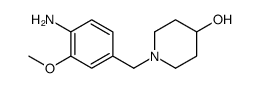 1-[(4-amino-3-methoxyphenyl)methyl]piperidin-4-ol结构式