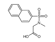 [甲基(2-萘磺酰基)氨基]乙酸结构式