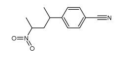2-(p-cyanophenyl)-4-nitropentane Structure