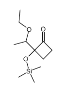 2-(1-ethoxy-ethyl)-2-trimethylsilanyloxy-cyclobutanone Structure