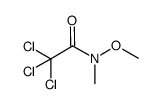 2,2,2-trichloro-N-methoxy-N-methyl-acetamide结构式