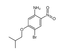 4-溴-5-异丁氧基-2-硝基苯胺结构式