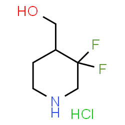 (3,3-difluoropiperidin-4-yl)methanol hydrochloride结构式