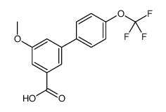 3-methoxy-5-[4-(trifluoromethoxy)phenyl]benzoic acid Structure