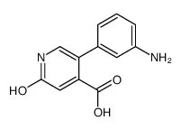 5-(3-aminophenyl)-2-oxo-1H-pyridine-4-carboxylic acid结构式