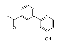 2-(3-acetylphenyl)-1H-pyridin-4-one结构式
