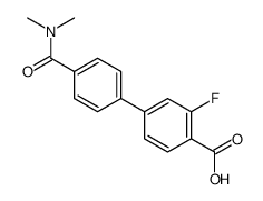 4-[4-(dimethylcarbamoyl)phenyl]-2-fluorobenzoic acid结构式