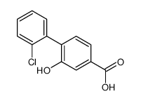 4-(2-chlorophenyl)-3-hydroxybenzoic acid结构式