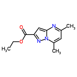 5,7-Dimethyl-pyrazolo[1,5-a]pyrimidine-2-carboxylic acid ethyl ester Structure