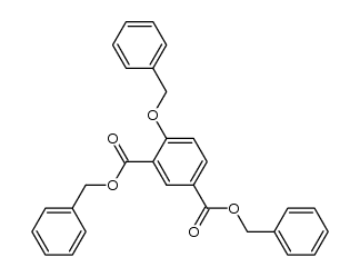 bis(phenylmethyl) 4-[(phenylmethyl)oxy]-1,3-benzenedicarboxylate结构式