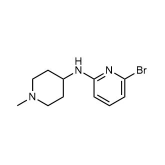 6-Bromo-N-(1-methylpiperidin-4-yl)pyridin-2-amine Structure