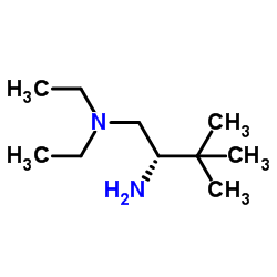(S)-N1,N1-二乙基-3,3-二甲基-1,2-丁二胺结构式