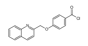 4-(quinolin-2-ylmethyloxy)benzoyl chloride结构式