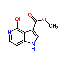 Methyl 4-hydroxy-1H-pyrrolo[3,2-c]pyridine-3-carboxylate结构式