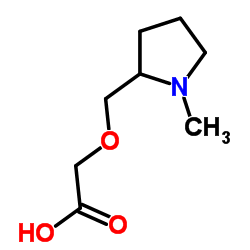 [(1-Methyl-2-pyrrolidinyl)methoxy]acetic acid结构式