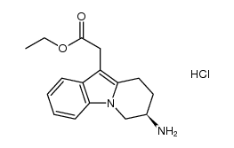 ethyl [(7R)-7-amino-6,7,8,9-tetrahydropyrido[1,2-a]indol-10-yl]acetate hydrochloride Structure