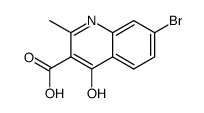 7-bromo-4-hydroxy-2-methylquinoline-3-carboxylic acid结构式