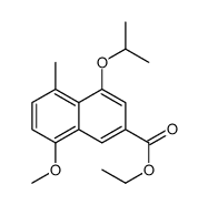 ethyl 8-methoxy-5-methyl-4-propan-2-yloxynaphthalene-2-carboxylate Structure