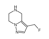 3-(fluoromethyl)-4,5,6,7-tetrahydropyrazolo[1,5-a]pyrazine结构式