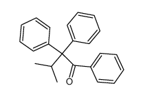 3-methyl-1,2,2-triphenyl-butan-1-one结构式