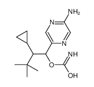 [1-(5-aminopyrazin-2-yl)-2-cyclopropyl-3,3-dimethylbutyl] carbamate结构式