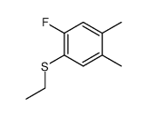 (2-fluoro-4,5-dimethylphenyl)ethylsulfide结构式