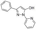 1H-pyrazol-5-ol, 3-phenyl-1-(2-pyridinyl)- Structure