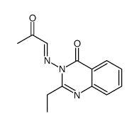 2-ethyl-3-(2-oxopropylideneamino)quinazolin-4-one Structure