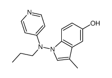 3-methyl-1-[propyl(pyridin-4-yl)amino]indol-5-ol Structure